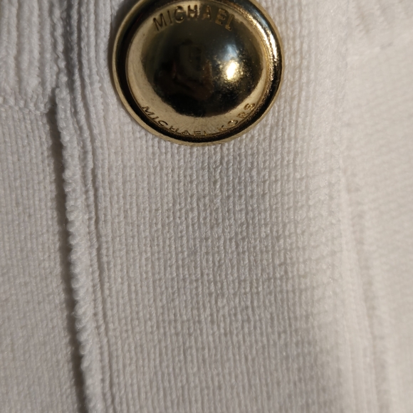 Micheal Kors Women's Cream Button-Up Jacket - Picture 3 of 8